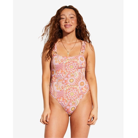 Billabong x Smiley Good Times One Piece Swimsuit - Picture 3 of 9